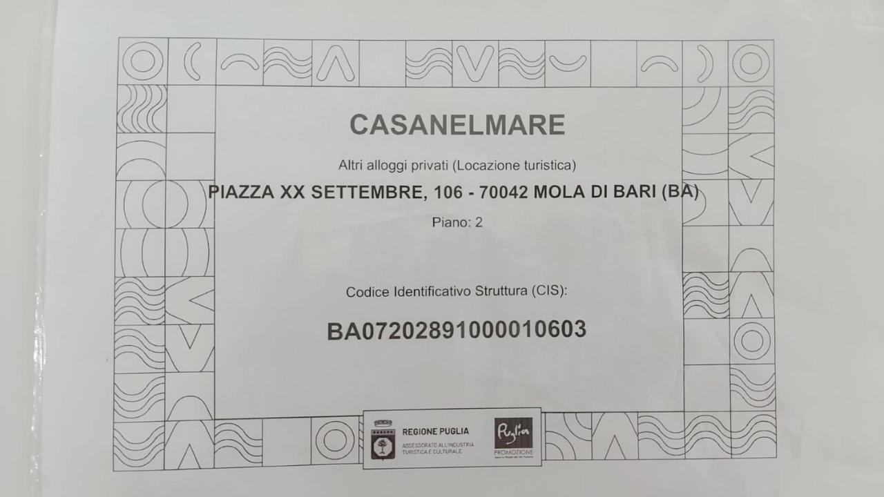 Casanelmare Apartment Мола ди Бари Екстериор снимка